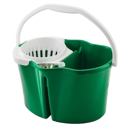 Libman Libman Clean and Rinse Bucket, 4 gal, Polypropylene, Green 2112