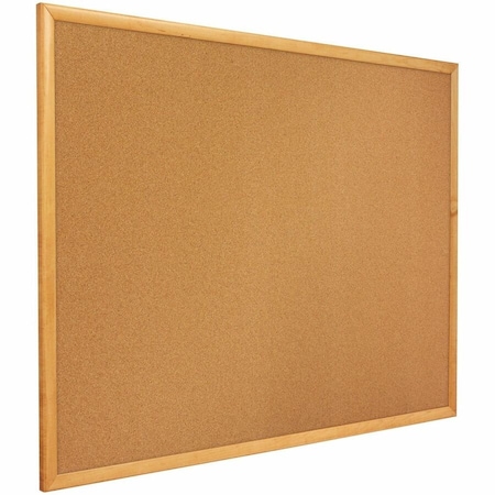 Quartet Cork Bulletin Board 3ft.x2ft., Oak Finish Frame 303