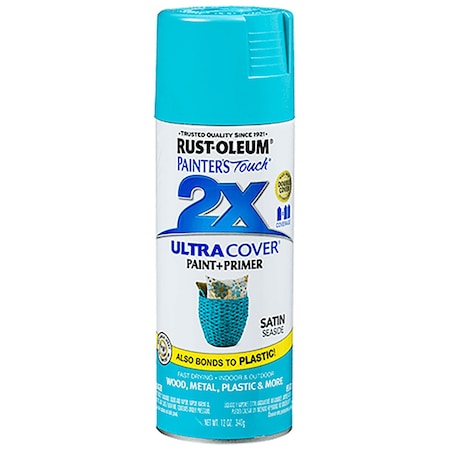 Rust-Oleum Painter's Touch 2X Ultra Cover Satin Seaside 12 Oz. Spray 315395