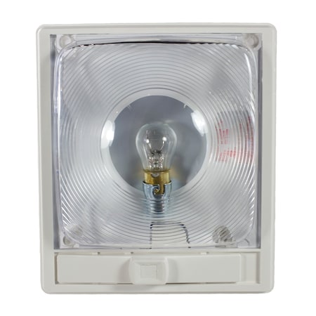 Arcon Arcon 11824; 12V Incandescent Dome Light with Clear Lens and On/Off Switch; Low-Profile Design 11824