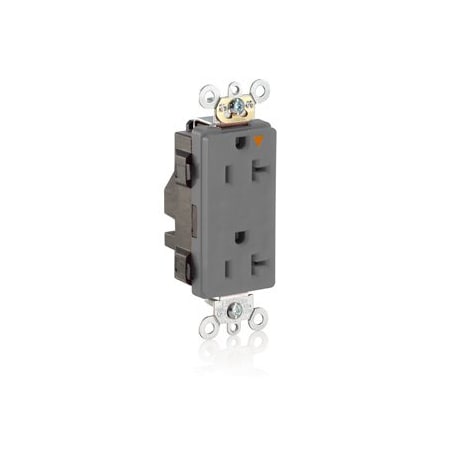 Leviton Industrial Grade Decora Receptacle, 20 Amp, 125 Volt M1636-IGG