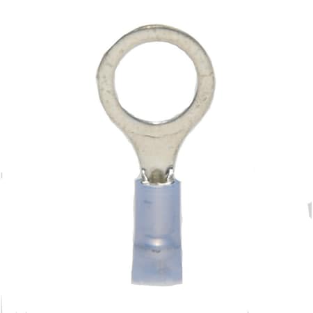 Hillsdale Terminal Ring Terminal, 3/8 in Stud Size, 14 AWG, 600 V, Nylon Insulated, 500 PK 30103