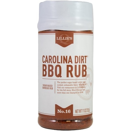 Lillies Q Carolina Dirt BBQ Rub, Sweet, Smoky, 6 oz Jar LQ00102-C