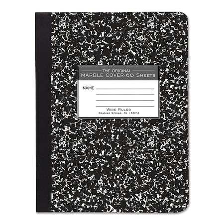 Roaring Spring Composition Book, 60Sheet, Wide, Black 77222