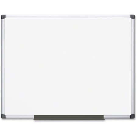 Mastervision Dry Erase Board, Melamine, 47 13/64 in, 70 51/64 in, Aluminum Frame, White, Matte MA2712170MV