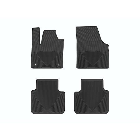 Weathertech Black, Front and Rear All Weather Floor Mats W655-W656