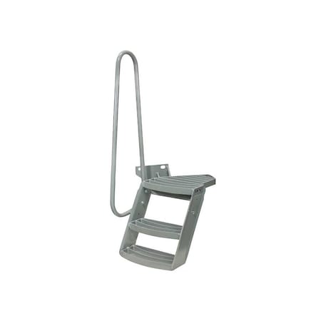 K&M Mfg Step & Handrail Kit for Oliver 1550-2255 Tractors 3-Step Unit With Extend-A-Step Gray 3308