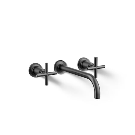 Kohler Purist Wall-mount bathroom sink faucet trim with Cross handles, 1.2 gpm T14414-3-BGP