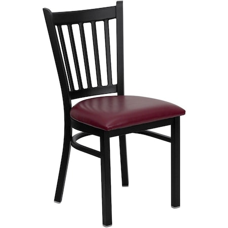 Flash Furniture Hercules Restaurant Chair, 17 in W 20-1/4" L 34-1/4" H XU-DG-6Q2B-VRT-BURV-GG