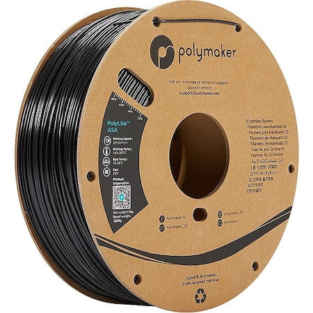 Polymaker PolyLite ASA(1.75mm, 1000g) Black PF01001