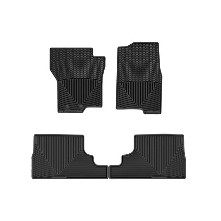 Weathertech Black, Front and Rear All Weather Floor Mats W241-W431