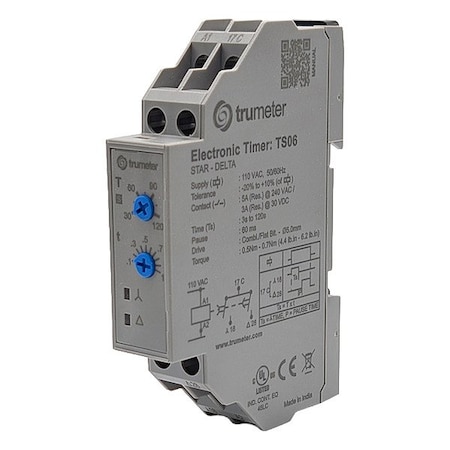 Trumeter Time Delay Relay, 240V AC TS06