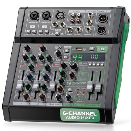 Pyle 6 Channel Audio Mixer PMX506