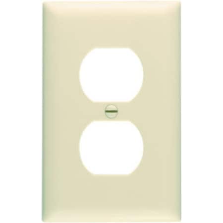 Legrand TradeMaster TP Series Receptacle Wallplate, 4.687 in L, Standard, 1 -Gang, Nylon TP8ICC100