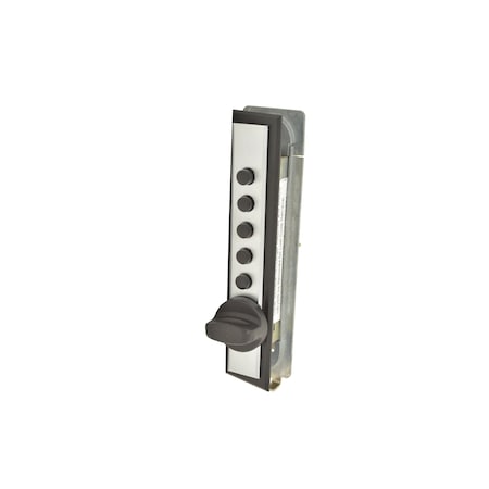 Simplex Kaba Cabinet Lock; Wood Application; End Throw; Spring Latch; with Trim; Ball Bearing Clutch C960226D