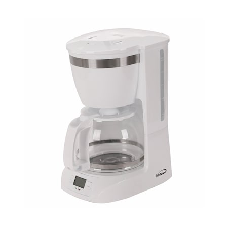 Brentwood Industries 10 Cup Digital Coffee Maker in White TS-219W