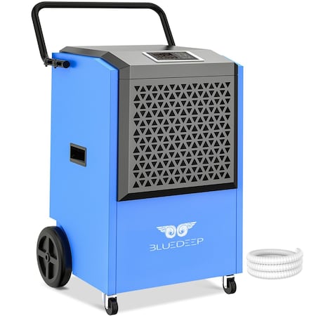 Edendirect 240 pt. 8,500 sq. ft. Commercial Dehumidifier for Basement with Pump in Blue, Continuous Run, Timer ZRDK-DP901A