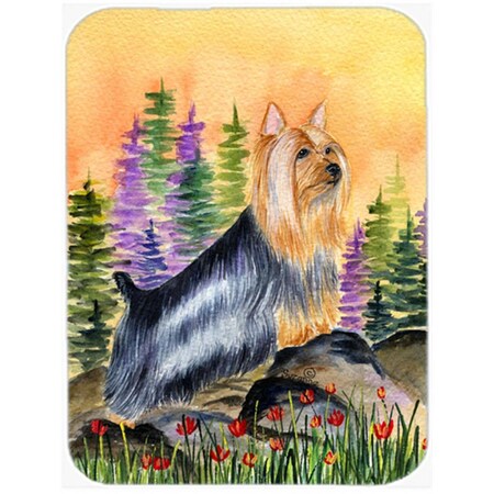 Carolines Treasures Silky Terrier Glass Cutting Board - Large SS8262LCB