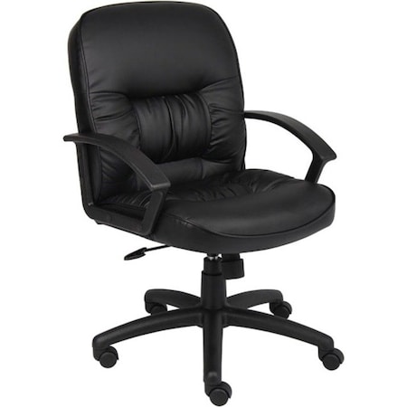 Boss Chair, 27 in W 28-1/2" L 42" H, Loop, Leather Seat B7306
