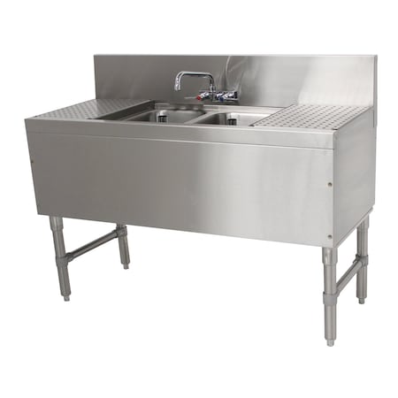 Advance Tabco Prestige Underbar Sink Unit 2-compartment 48 in.W x 20 in.D x 36 in.H PRB-19-42C