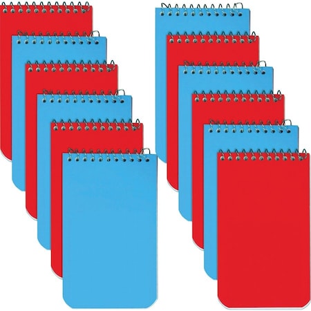 Rediform Memo Notebooks, 60 Sheets, 3" x 5", PK12 31120BX