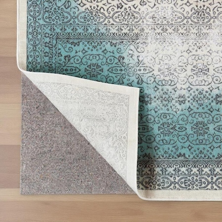 Homeroots 2' x 4' Gray Non Slip Rug Pad 521873