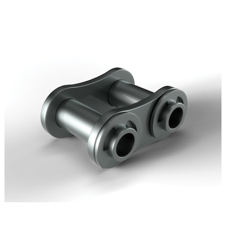 Hkk Chain E-Clip Hollow Pin Connecting Link, #80 chain, 1 P, 0.318 in ID x 0.446 OD Pin RC080HPSCL1