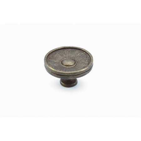 Schaub 1-3/8in Sunburst Cabinet Knob Highlighted Bronze Finish 972-HLB