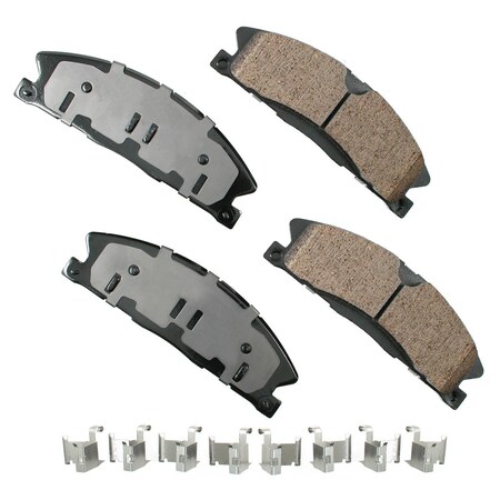 Akebono 13 Ford Flex-Explorer-Taurus:Front Street Perf Pad, Asp1611 ASP1611