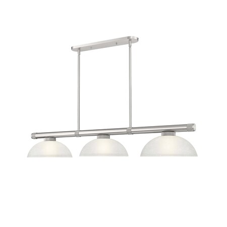 Z-Lite Vanguard Brushed Nickel 3 Light Billiard 3050-3BN-DWL14