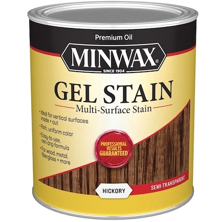Minwax Gel Stain, Hickory, Liquid, 1 qt 66100
