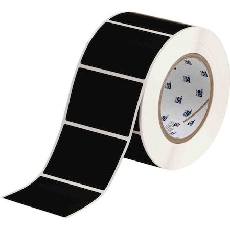 Brady Matte General Purpose Polyester Labels 2 in H x 3 in W Black 1000/RL THT-19-8117-1