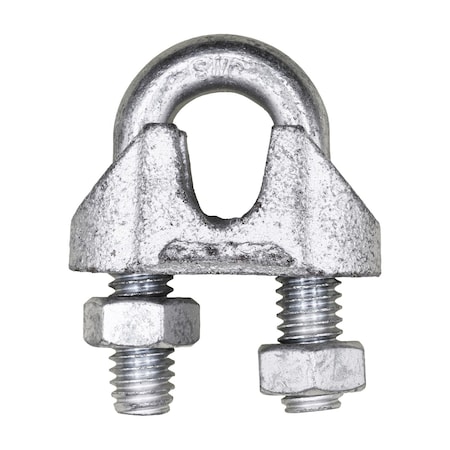 Auveco Nipper Wire Rope Clip 7/16in Diameter - Galvanized, 4PK 12177