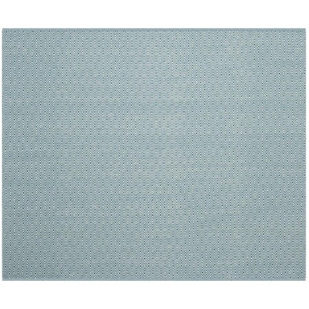Safavieh 4 x 4 ft. Montauk Hand Woven Square Area RugIvory & Turquoise MTK515B-4SQ