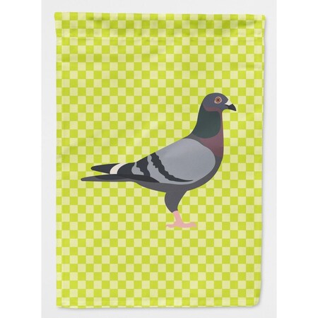 Carolines Treasures Racing Pigeon Green Flag Garden Size BB7777GF