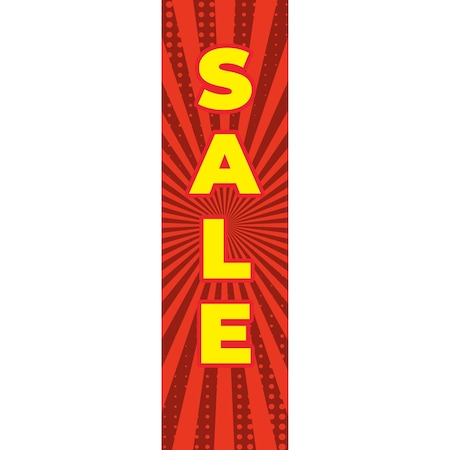 Showdown Displays 24 In  Economy Retractor Graphic (No-Curl Hybrid Media) - Sale Red Burst 908051-001