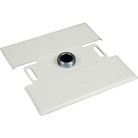 Wiremold Flush Plate Adapter Fitting, Ivory, Steel V2051H