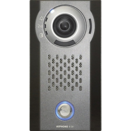 Aiphone IP Video Door Station, Vandal Resistant, Surface Mount, Aluminum Die Cast Cover IX-DV