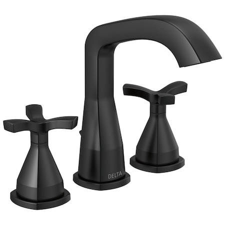 Delta Stryke Widespread Faucet In Matte Black 357766-BLMPU-DST