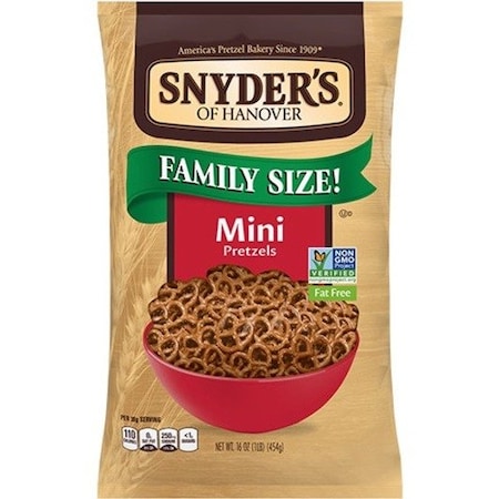 Snyders Fat Free Mini Pretzels, Multi, 48PK SNY088150