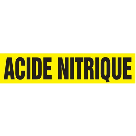Accuform FRENCH PIPE MARKER ACIDE NITRIQUE CRPK529SSH
