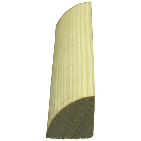 Alexandria Moulding 11/16'' W.x11/16'' H.x8 ' L. Hemlock Quarter Round Molding 00102-80096C