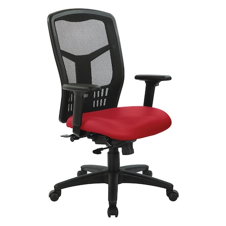 Office Star Products ProGrid High Back Managers Chair, Lipstick Dillon 90662-R100