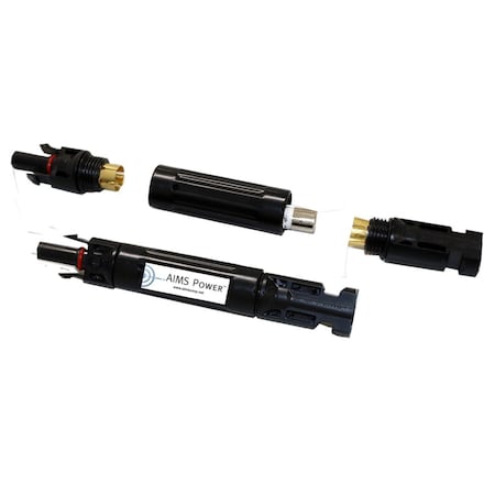 Aims Power Mc-4 Compatible Inline Fuse 15A Male & Female Ends PV-F15