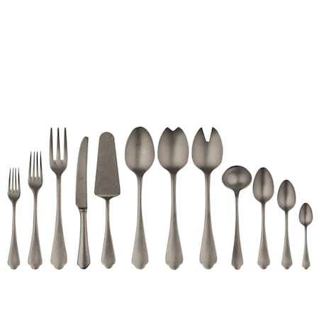 Mepra Dolce Vita Pewter Flatware Set - 67 Pieces - Black Gold 106422067PON