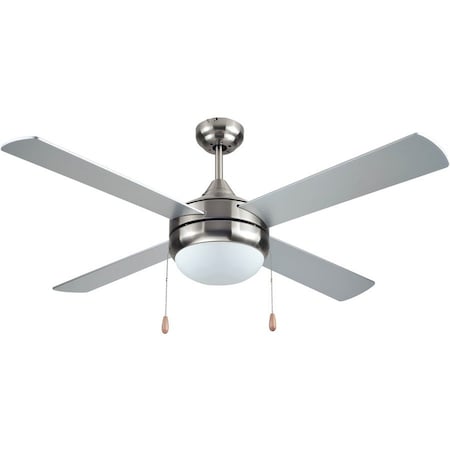 Black & Decker 52'' 4 - Blade Standard Ceiling Fan with Pull Chain and Light Kit Included BCF5252