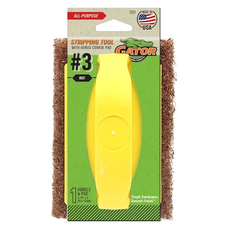 Gator Finishing All-Purpose Synthetic Steel Wool Hand Stripping Tool, #3 7321