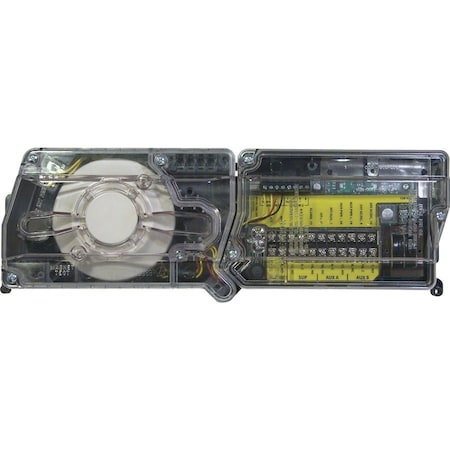System Sensor Duct Smoke Detector, Photoelectric, Universal, Air Velocity (FPM) 100 to 4000, 2 1/2 in Depth D4120