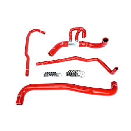 Hps Performance High Temp Reinforced Silicone Radiator and Heater Coolant Hose Kit, Red,  57-2090-RED