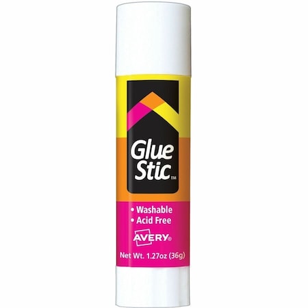 Avery Dennison Glue Stick, Clear, 1.27 oz 196